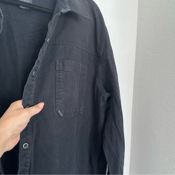 511 Tactical Ascension Long Sleeve Shirt Buttoned Solid Black Size XXL Men’s - Picture 6 of 11